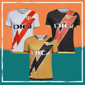 23/24 Rayo Vallecano Camisa de futebol 2023 Away SANTI COMESANA ISI TREJO DIMITTRIEVSKI maillot de foot ALVARO GARCIA VALENTIN Camisa de futebol de manga curta uniformes