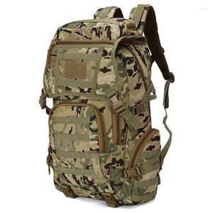 Backpack 50L Tactical Outdoor Sport Hiking Rucksack Army Molle Daypack Camping Hunting Climbing Waterproof Fishing Military Bags