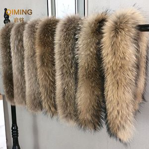 Mulheres Cape Real Fur Collar Fur Trim Senhoras Parkas Casacos Luxo Quente Guaxinim Homens Cachecol Mulher Grande Pele Xaile Mulheres Lenços Masculino Jaqueta Casaco 230923