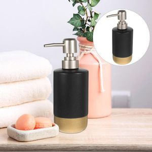 Banyo Aksesuar Set Losyon Şişesi Şampuan Dispenser Doldurulabilir Seyahat Çamaşırhane Deterjanı Taşınabilir El Sabunu Depolama Seramik Mutfak Banyo