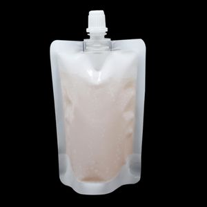 8 12 cm 100 ml 100 st parti vit tom dopack pip pack väska dricker förvaring stand up spout pe plast påse gelésaft pocket236s