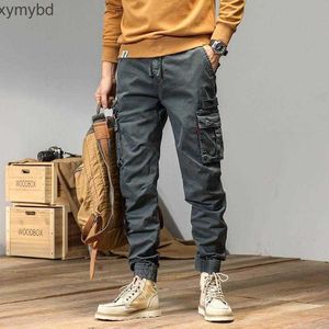 Pantaloni da uomo Pantaloni da uomo Pantaloni da jogging Cargo Uomo Casual Hip Hop Y2k Multi-tasche Pantaloni da uomo Pantaloni sportivi Streetwear Techwear Pista tattica Grigio