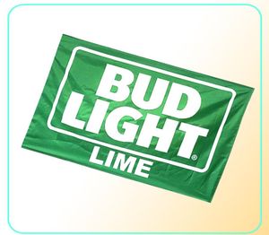 Bud Light Lime Flag 3x5ft 100D Polyester Outdoor or Indoor Club Digital printing Banner and Flags Whole7311412