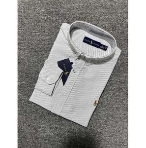 2023 Little Horse Men's Summer Summer Shirt Paul Shirt Cotton Oxford Professional Formal Business Youth Solid Casual White Shirt