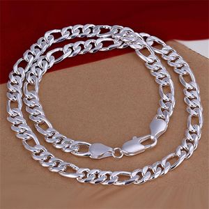 Tunga 105 g 10mm herrhästhalshalsband Sterling Silver Plate Necklace STSN013 Helt nytt mode 925 Silverkedjor Halsband 1938