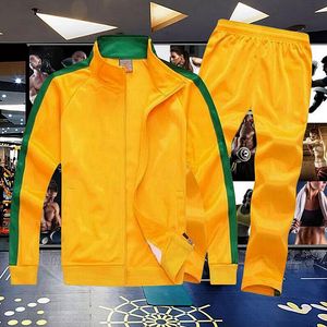 Mens Tracksuit Tech Set Designer Track Suit Europe American Autumn Winter Basketball Football Rugby Tvådelar med kvinnors långa ärm tröja jacka byxor