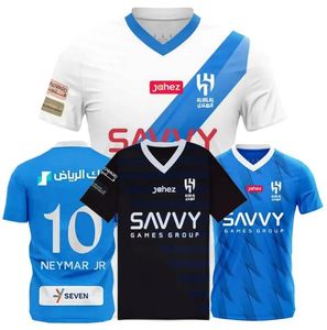 2023 2024 Al Hilal Saudi Neymar Jr Soccer JerseysプレーヤーNeves Ighalo Salem M.Kanno Bulayhi Mayoof Salem A.Carrillo L.Vietto Eduardo Home Away Football Shirts