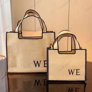 Shopping Straw Bag Vegetable Basket Women Handbags Large Capacity Shoulder Tote Bags Casual Vacation Travel Purse Hollow Out Embroidery Summer Beach Totes