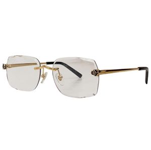 Kadın tasarımcı reçeteli gözlükler kare güneş gözlükleri okuma gözlükleri ct0028o metal inşaat panthos parlak altın çerçeve ve altın tapınak içeren tam jant