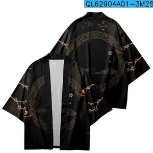 Etniska kläder streetwear män kvinnor cardigan haori yukata harajuku toppar mantel plus storlek 5xl 6xl strand japansk stil kimono