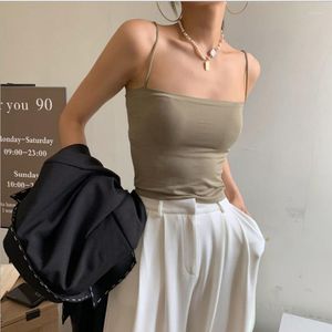 Camisoles Tanks Fashion Summer Sexy Bras For Women Push Up Lingerie Seamless Word Sling Female Tube Top 2023 BRALETTE STREETEWEAR