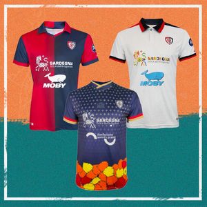 23/24 Cagliari Edição especial Camisas de futebol 2023 PAVOLETTI LAPADULA VIOLA LUVUMBO NANDEZ camisa de futebol OBERT MAKOUMBO ROG Uniforme de futebol