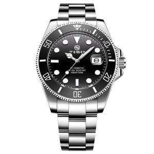 Relógio masculino automático relógios mecânicos 40mm natação safira relógios de pulso moda moderna relógio de pulso montre de luxo presentes para men2711