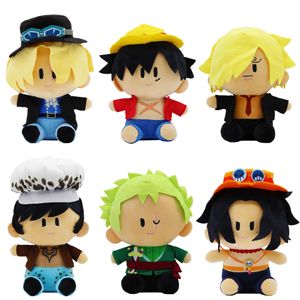 Partihandel One Piece Plush Toys Luffy Joe Basolon Söta actionfigurer Barnspel Playmate Födelsedag