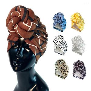 Visors Fashion Beanie Cap Contrast Color Anti-slip Hair Accessories Portable Twisted Wrap