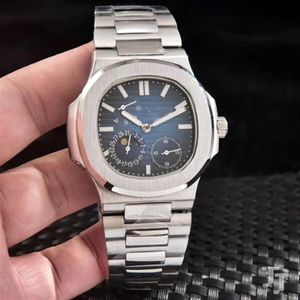 Luxury Designer Men Watch Automatyczne mechaniczne zegarki męskie Multi Strefa Funkcja Sapphire Silver Black Blue Glass Sport L261s
