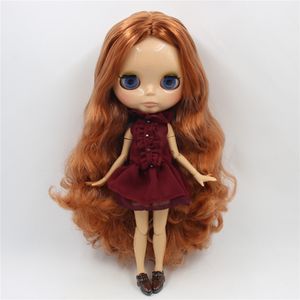 Куклы ICY DBS Blyth, кукла 16 bjd, коричневая кожа, суставы, тело, блестящее лицо, 30 см, игрушка для девочек, подарок 230923