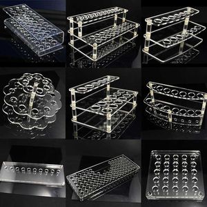 Elettronica Espositore in acrilico fori diametro 15mm Rack porta mensola da 25mm per batteria bottiglia di liquido mod