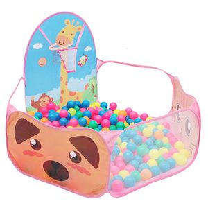 Baby Rail 1.2M Piscina de Bolas com Cesto Crianças Brinquedo Ocean Ball Pit Crianças Playpen Tenda Ao Ar Livre Interior Crianças Brinquedo Tendas Ballenbak Piscina Seca 230923