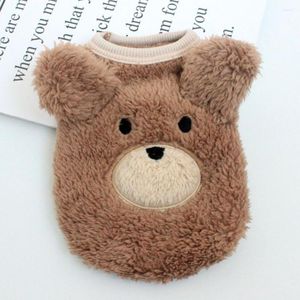 Dog Apparel Puppy Costume Cartoon Pattern Pet Clothes Fade-resistant Warm Coat Outfit