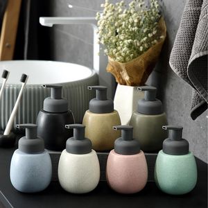 Liquid Soap Dispenser Ceramics Antibacterial Hand Sanitizer Bottle Bathroom Lotion Shampoo Shower Gel Refill Container Accessories