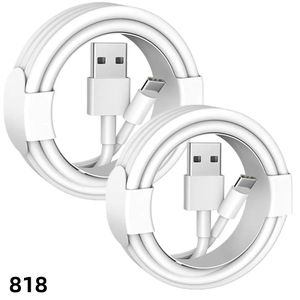 Hög hastighet USB -kabel Fast Charger Micro USB Type C laddningskablar 1 m hög kvalitet för smarttelefon Android iPhone 15 Huawei Xiaomi Samsung 818d