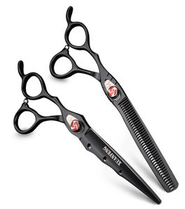 XUANFENG 7 Inch Left Hand Professional Hairdressing Scissors Japan 440C Cutting Thinning Scissors Shear Set Barber Salon Tools8779772