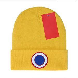 Yeni Tasarımcı Kanada Örme Kadın Beanie Cap Kaz Baskı İşlemeli Yün Şapka Moda Men Klasik Şapkalar T-1