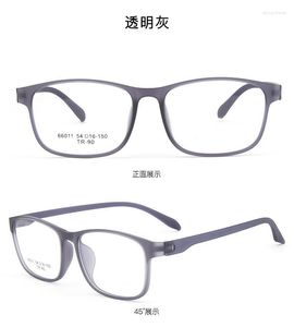 Montature per occhiali da sole 54mm Occhiali da vista quadrati full frame Ultra Clear TR per uomo e donna Prescrizione anti blu 66011