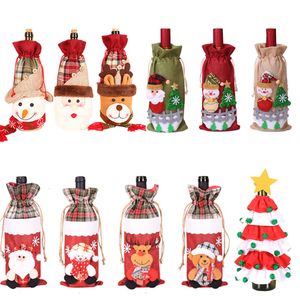 Andere Event Party Supplies Weihnachtsdekorationen für Zuhause Navidad Weinflasche Tasche Abdeckung Santaclaus Snowen Ornamente Dekor 230923