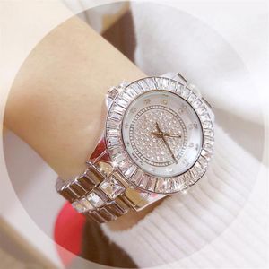 Diamond Watches Women Famous Gold Fashion Ceramic Clockwrist Lady Quartz Watch Ladies Steel Kvinnlig klocka Relojes Para Mujer Wristw171z