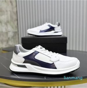 Ny stil män zhongbang mocka sneakers skor hög-topp gancio gummi sula grossisttränare blå svart blå komfort man casual promenad