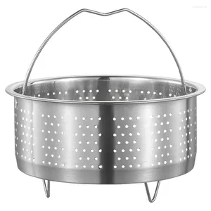 Double Boilers Stainless Steel Rice Steamer Baskets Egg Cooker Accessories Round Steaming Reusable Food Rack