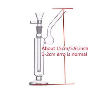 Toptan 15 cm cam yağ brülör borusu thck kafa su dab teçhizat tütün bong boruları 10mm erkek kase ile sigara içmek