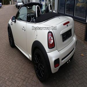 Satin White Matt Pearl Vinyl Wrap Pearl Matte White Car Wrap Film With Air Bubble Car Stickers Storlek 1 52x20M RO301A