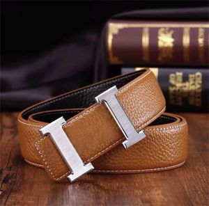 Fashion Classic Men Designers Belts Womens Mens Casual Letter Smooth Buck Belt Bredden 4.0 cm med låda