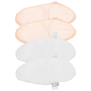 Broches 2 pares almofadas de suor nas axilas bloco de verão protetores de axila mulheres alça de ombro escudo absorvente
