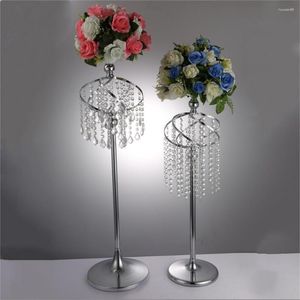 Mum Tutucular 80/95 cm uzunluğunda çiçek rafı gümüş yaratıcı metal r düğün merkezinde etkinlik yol kurşun parti 6 adet/ lot