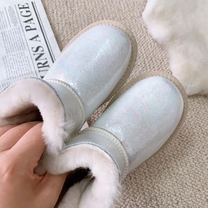 Ugg2023novo designer de sapato infantil crianças meninas pai-filho sapatos de pagamento botas de neve e sapatos quentes de inverno presente de natal