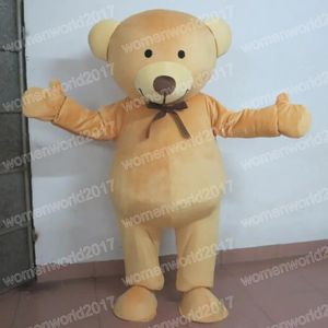 Halloween Brown Bear Mascot Costume Högkvalitativ tecknad karaktärutrustning kostym unisex vuxna outfit födelsedag jul karneval fancy klänning