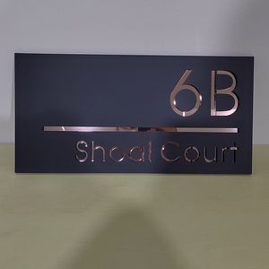 Garden Decorations Custom Modern House Sign Address Plaque 3D Laser Cut Outdoor Waterproof House Number Street Name Door Plates Housewarming Gifts 230923