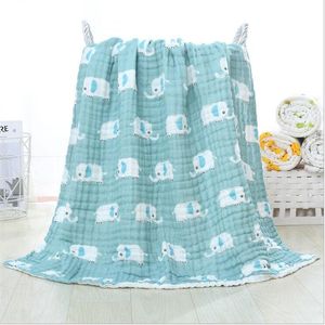 Blankets Swaddling 105cm*105cm Soft Breathable 6 layers Gauze Baby Blankets Swaddling For Babies Wrap 100% Cotton Infants Baby Muslin Blankets 230923