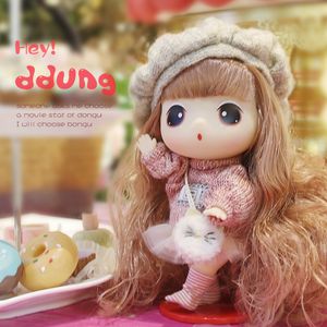 Dolls Ddung Baby Doll Toys 18cm 3Y Dress up Cute Sweet Soft Fashion Mini Princess kids Figurine Vinyl Girls Birthday Gift 230923