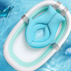 Vasche da bagno Sedili Tappetino da bagno Sedile da bagno Tappetino di supporto Born Safe Bathing Morbido regolabile Tasca a rete per vasca da bagno 230923