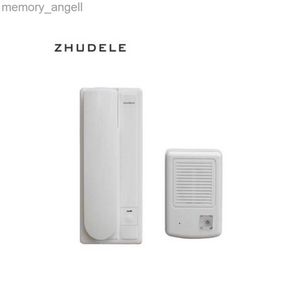 Walkie Talkie Zhudele Interphone Audio Doorphone ZDL-3208 2-Wire Intercom Unlock Function HKD230925