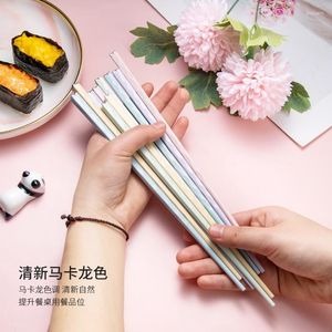 Chopsticks Glass Fiber Kitchen Five-Color icke-halkkvalitet hög temperaturbeständig mögelbeständig uppsättning