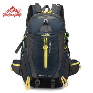 Backpacking Packs Outdoor Påsar Vattentät klättring av ryggsäck Ruckssack 40L Sportväska Travel Camping Vandring Kvinnor Trekking för män 230925