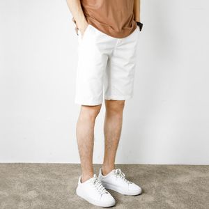 Men's Shorts Casual 2023 Summer Slim Fit Solid Color Pure Cotton Waterproof Wear-Resistant Cargo Male E33