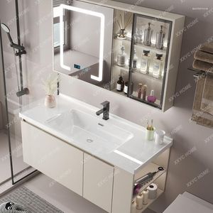 Bathroom Sink Faucets Cabinet Integrated Ceramic Basin Assemblage Zone Side Grid Table Wash
