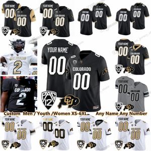 Maglie da football universitario NCAA Colorado Buffaloes Shedeur Sanders Kaleb Mathis Omarion Miller Onovughe Jacob Page Kendal Stewart Asaad Waseem Xavier Weaver Caleb